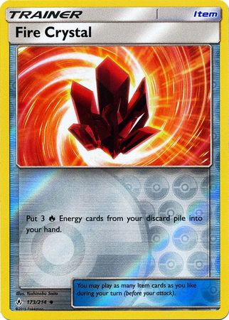 Fire Crystal 173/214 - Reverse Holo-Kantocards