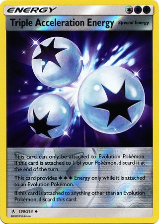 Triple Acceleration Energy 190/214 - Reverse Holo-Kantocards