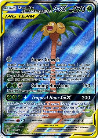 Rowlet & Alolan ExeggutorTag Team GX 215/236-Kantocards
