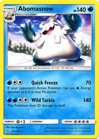 Abomasnow 42/236-Kantocards
