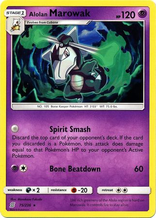 Alolan Marowak 75/236-Kantocards