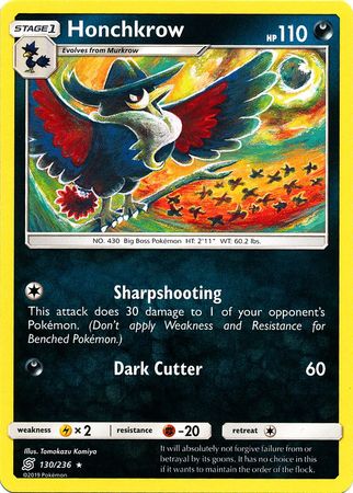 Honchkrow 130/236-Kantocards