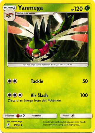Yanmega 3/236-Kantocards