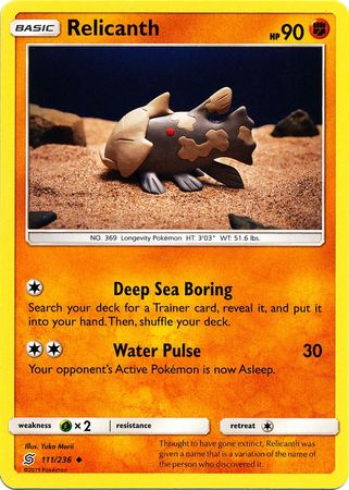 Relicanth 111/236-Kantocards