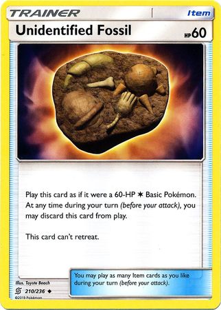 Unidentified Fossil 210/236-Kantocards