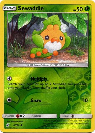 Sewaddle 6/236 - Reverse Holo-Kantocards