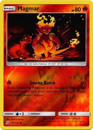 Magmar 21/236 - Reverse Holo-Kantocards