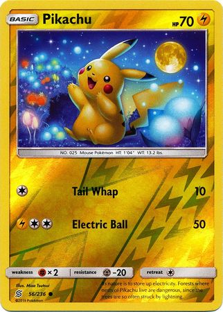 Pikachu 56/236 - Reverse Holo-Kantocards