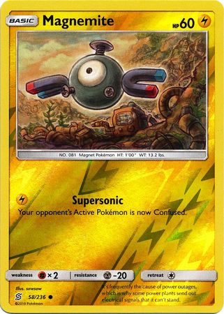 Magnemite 58/236 - Reverse Holo-Kantocards