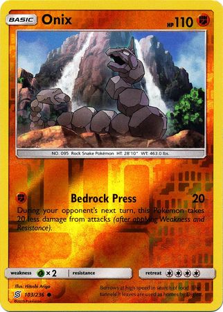 Onix 103/236 - Reverse Holo-Kantocards