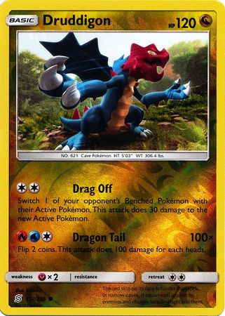 Druddigon 157/236 - Reverse Holo-Kantocards