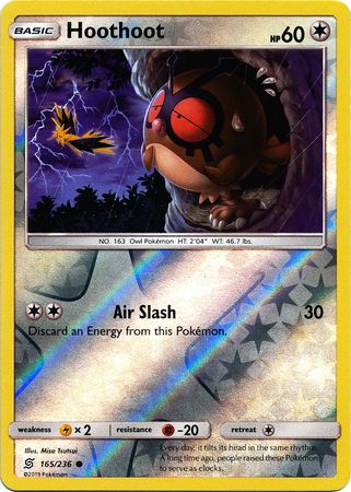 Hoothoot 165/236 - Reverse Holo-Kantocards