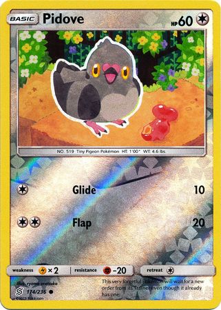 Pidove 174/236 - Reverse Holo-Kantocards