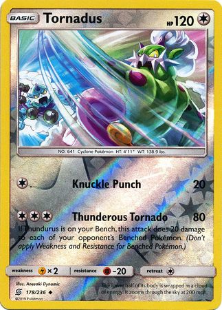 Tornadus 178/236 - Reverse Holo-Kantocards