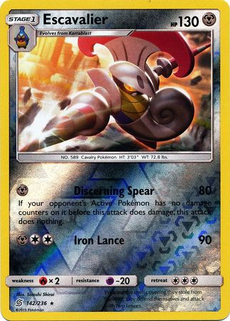 Escavalier 142/236 - Reverse Holo-Kantocards