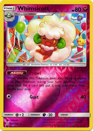 Whimsicott 144/236 - Reverse Holo-Kantocards