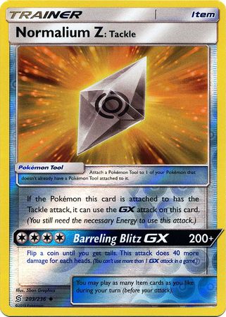 Normalium Z: Tackle 203/236 - Reverse Holo-Kantocards