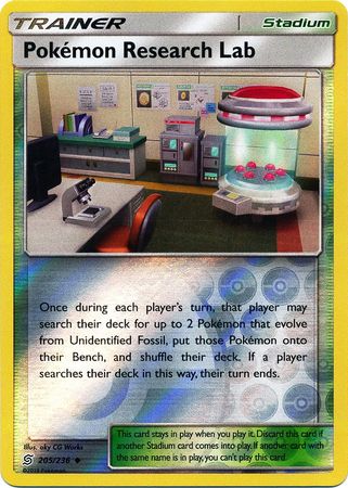 Pokémon Research Lab 205/236 - Reverse Holo-Kantocards