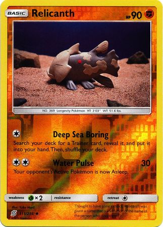 Relicanth 111/236 - Reverse Holo-Kantocards