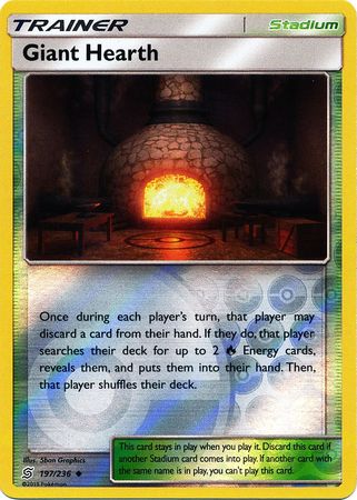 Giant Hearth 197/236 - Reverse Holo-Kantocards