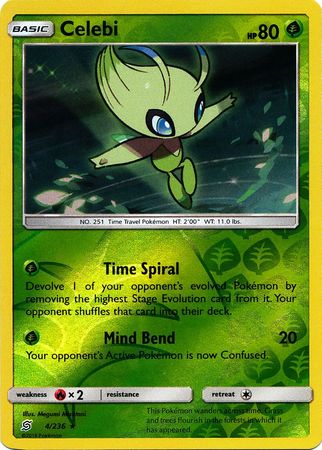Celebi 4/236 - Reverse Holo-Kantocards