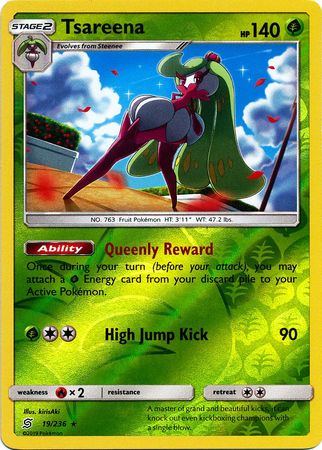 Tsareena 19/236 - Reverse Holo-Kantocards