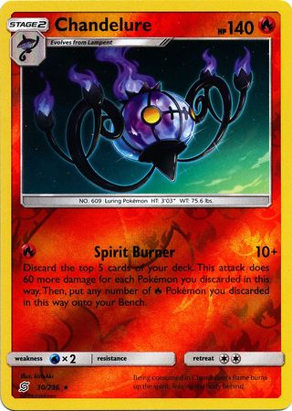 Chandelure 30/236 - Reverse Holo-Kantocards