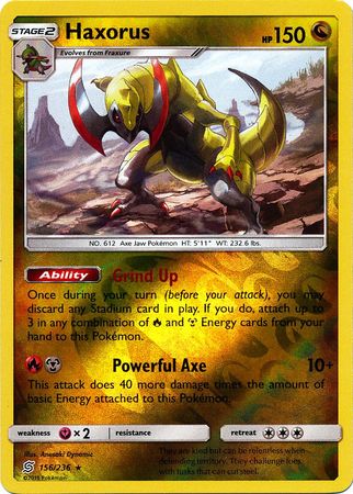 Haxorus 156/236 - Reverse Holo-Kantocards