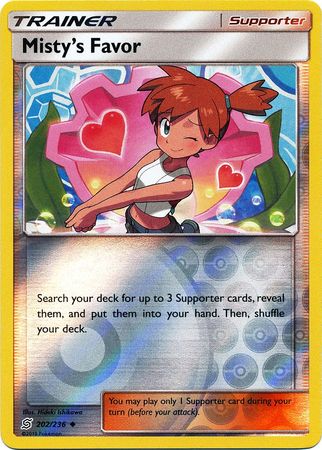 Misty's Favor 202/236 - Reverse Holo-Kantocards
