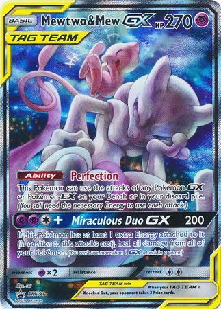 Mewtwo & Mew Tag Team GX SM191-Kantocards