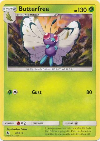 Butterfree 3/68-Kantocards
