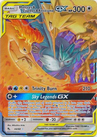 Moltres & Zapdos & ArticunoTag Team GX 44/68-Kantocards