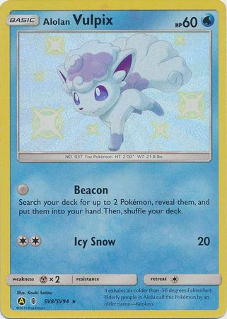 Alolan Vulpix SV8/SV94-Kantocards