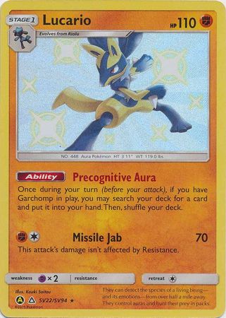 Lucario SV22/SV94-Kantocards