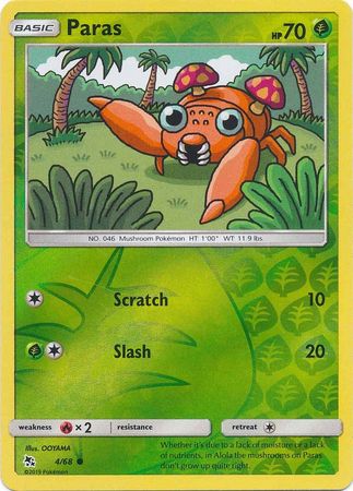 Paras 4/68 - Holo Reverse-Kantocards