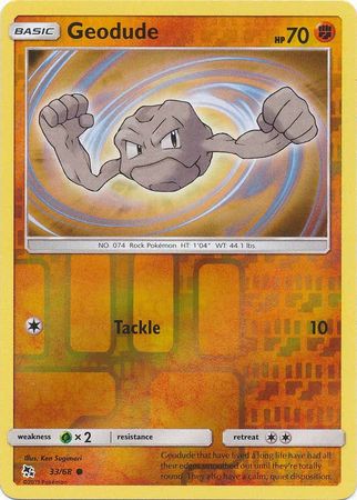 Geodude 33/68 - Holo Reverse-Kantocards