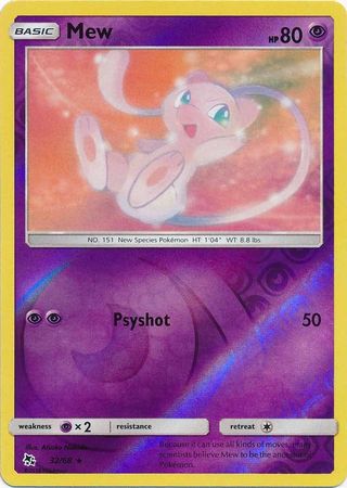 Mew 32/68 - Holo Reverse-Kantocards