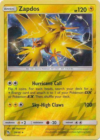 Zapdos 24/68 - Holo Reverse-Kantocards