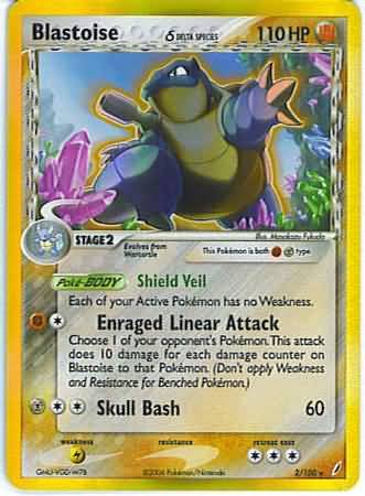 Blastoise (delta species) 2/100-Kantocards