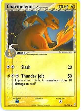 Charmeleon (delta species) 30/100-Kantocards