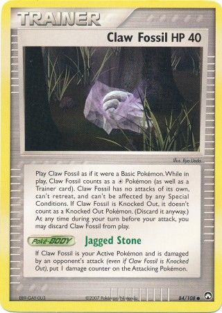 Claw Fossil 84/108-Kantocards
