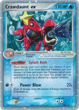 Crawdaunt ex 99/110-Kantocards