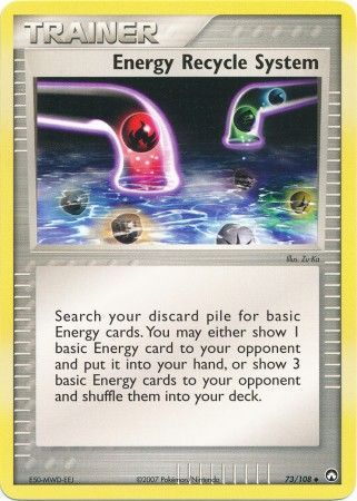Energy Recycle System 73/108-Kantocards
