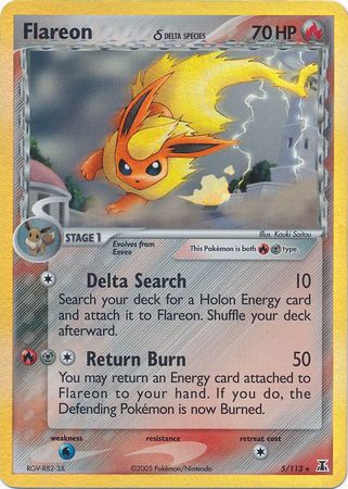 Flareon (delta species) 5/113-Kantocards