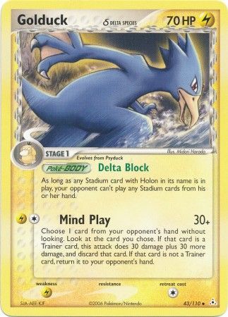 Golduck (delta species) 43/110-Kantocards