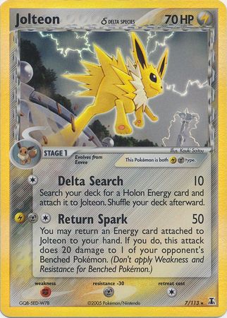 Jolteon (delta species) 7/113-Kantocards