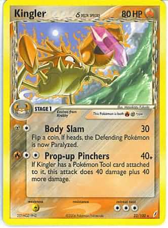 Kingler (delta species) 22/100-Kantocards