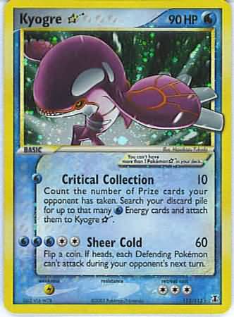 Kyogre Star 112/113-Kantocards