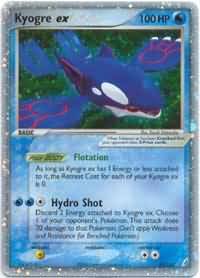 Kyogre ex 95/100-Kantocards