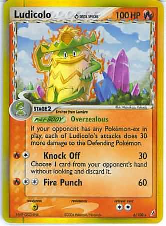 Ludicolo (delta species) 6/100-Kantocards